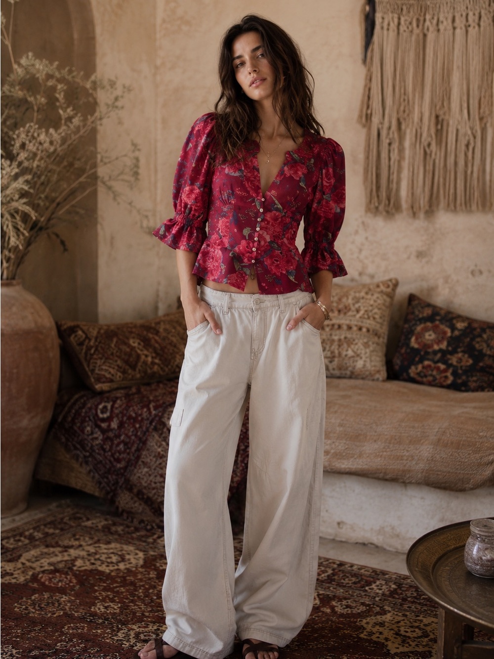 Free People I found you printed top
